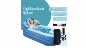 Opblaasbaar ''Ligbad'' + pomp en opbergtas