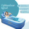 "Stijlvol opblaasbaar ligbad – ruim, comfortabel en perfect voor ontspanning in elke badkamer.